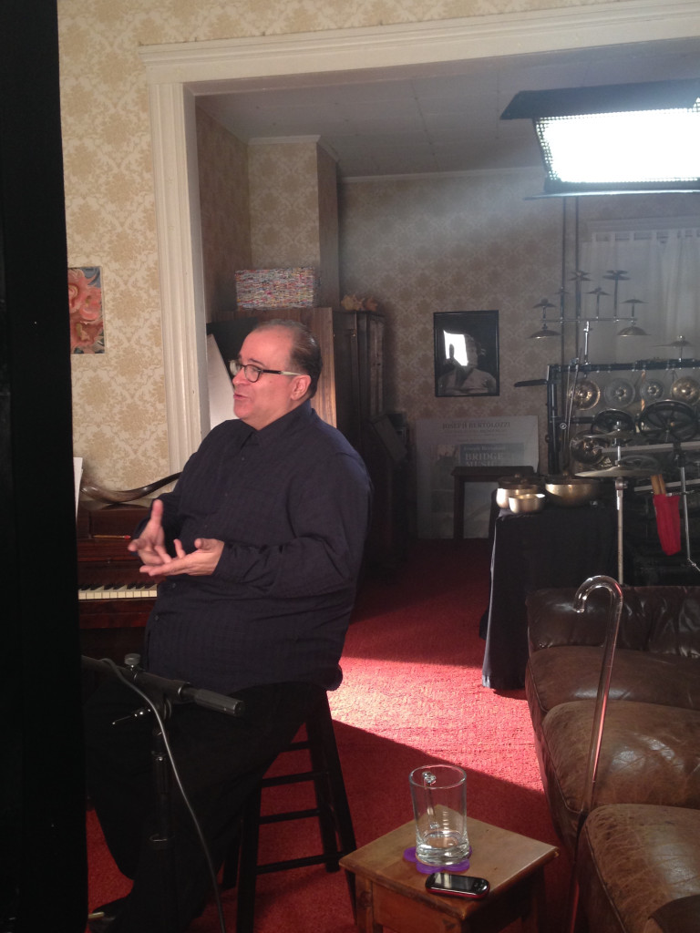 Joseph Bertolozzi during the filming of Andrew Porter's new documentary.