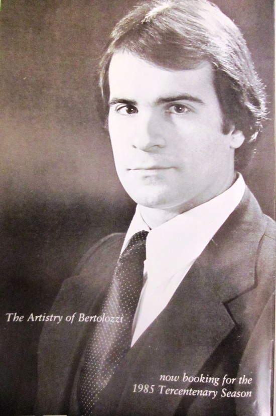 JOSEPH BERTOLOZZI-1985 TOUR BROCHURE